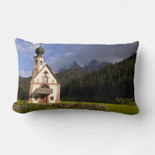 Beautiful isolated lonely church called Rainui Lumbar Cushion