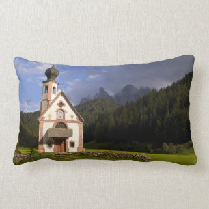Beautiful isolated lonely church called Rainui Lumbar Cushion