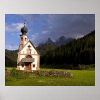 Beautiful isolated lonely church called Rainui