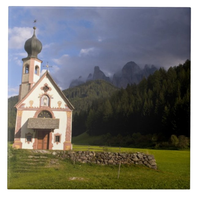 Beautiful isolated lonely church called Rainui Tile (Front)