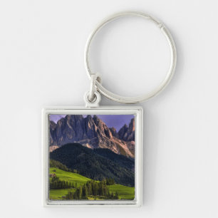 Beautiful isolated lonely church St Maddalena Key Ring