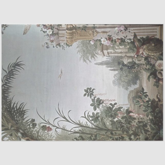 Beautiful Italian Floral Garden Tissue Paper (Front)