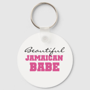 Beautiful Jamaican Babe Key Ring