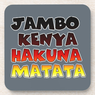 Beautiful Jambo Kenya Hakuna Matata Lovely Art Coaster