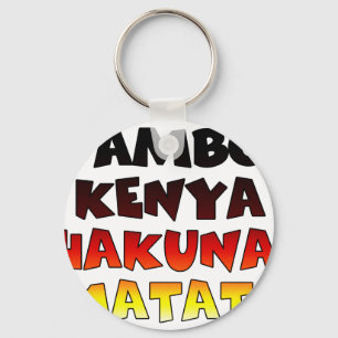 Beautiful Jambo Kenya Hakuna Matata Lovely Art  Key Ring
