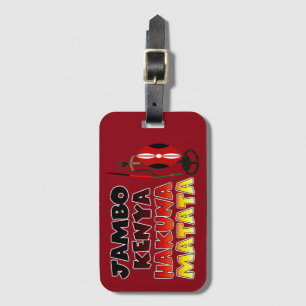 Beautiful Jambo Kenya Hakuna Matata Lovely Art Luggage Tag