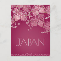 Beautiful Japan Sakura Flower Hand Illustrated 