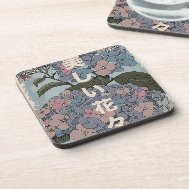 Beautiful Japanese Flowers Coaster (Left Side)