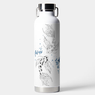 Beautiful Japanese Koi Fish Swimming Water Bottle