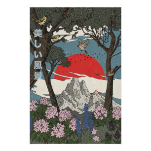 Beautiful Japanese Landscape Poster