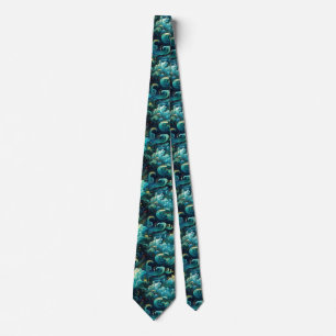 Beautiful Japanese-style cloud Ukiyo-e Tie