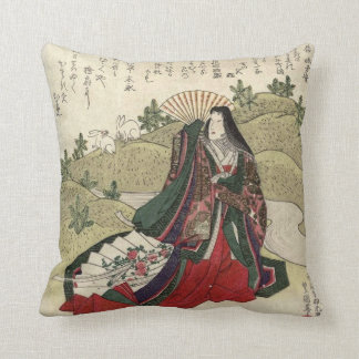 Beautiful Japanese vintage artwork pillow