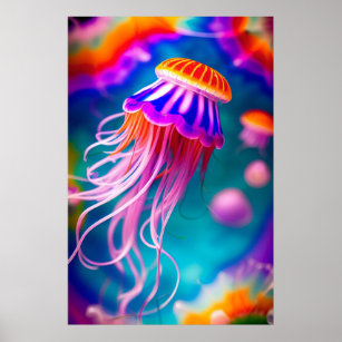 Beautiful Jellyfish Poster