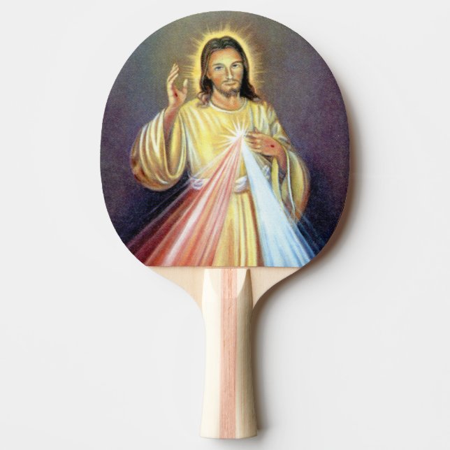Beautiful Jesus Christ Ping Pong Paddle (Front)