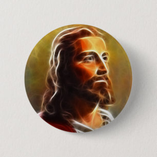 Beautiful Jesus Portrait 6 Cm Round Badge