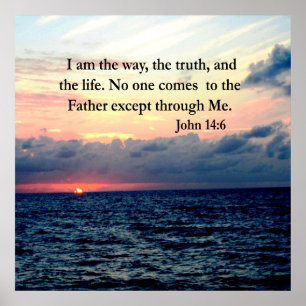BEAUTIFUL JOHN 14:6 PHOTO DESIGN POSTER