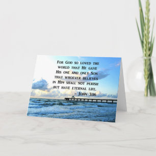 BEAUTIFUL JOHN 3:16 INSPIRING PHOTO CARD