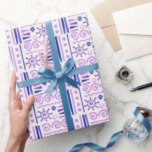 Beautiful Joyful Seasonal Festive Father'S Day Wrapping Paper