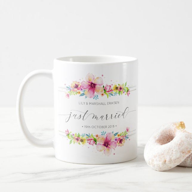 Beautiful Just Married Wedding | Mug (With Donut)