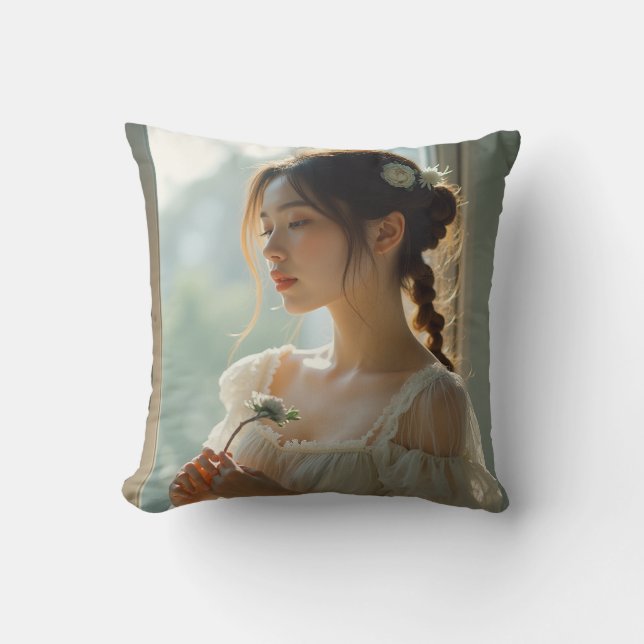 Beautiful K-beauty fashion pillow (Front)