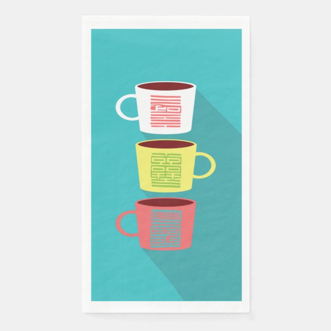 Beautiful K pattern 3 Napkins (Front)