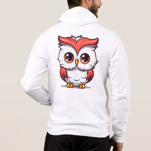 Beautiful Kawaii Style Owl Cartoon Hoodie