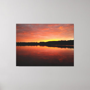 Beautiful Kensington Lake at Sunrise Canvas Print