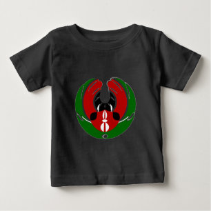 Beautiful Kenya Tapestry: Kenyan Flag Butterfly Baby T-Shirt