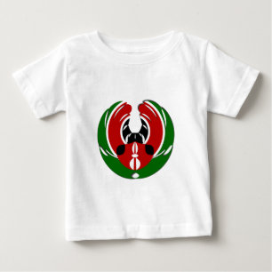 Beautiful Kenya Tapestry: Kenyan Flag Butterfly Mo Baby T-Shirt