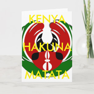 Beautiful Kenya Tapestry: Kenyan Flag Butterfly Mo Card