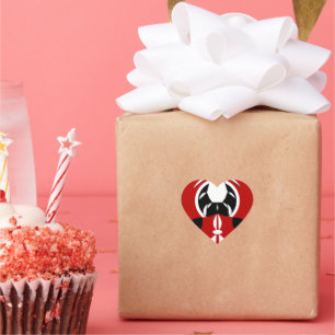 Beautiful Kenya Tapestry: Kenyan Flag Butterfly Mo Heart Sticker