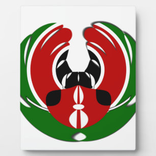 Beautiful Kenya Tapestry: Kenyan Flag Butterfly Mo Plaque