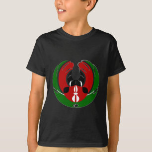 Beautiful Kenya Tapestry: Kenyan Flag Butterfly Mo T-Shirt