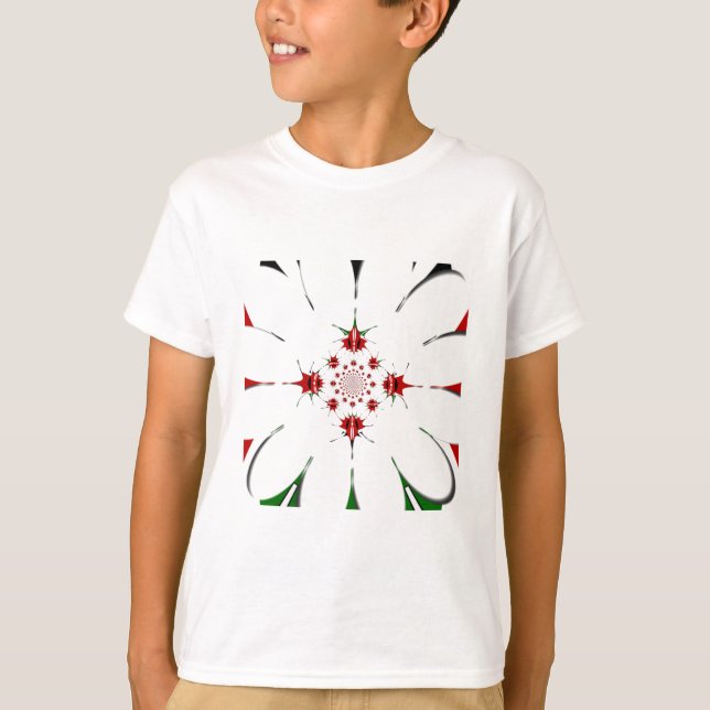 Beautiful Kenya Tapestry: Kenyan Flag Butterfly  T-Shirt (Front)