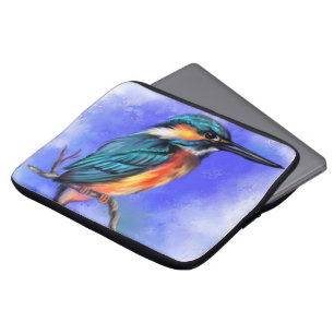 Beautiful Kingfisher Bird Laptop Sleeve