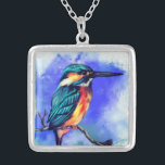 Beautiful Kingfisher Bird Necklace Gift<br><div class="desc">Beautiful Kingfisher Bird - MMIGNED Painitng Design</div>
