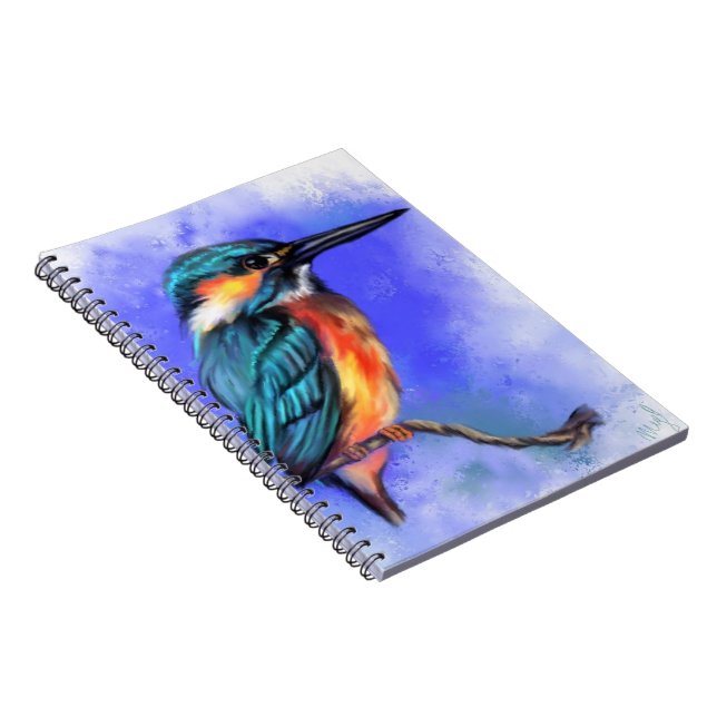 Beautiful Kingfisher Bird Notebook (Right Side)