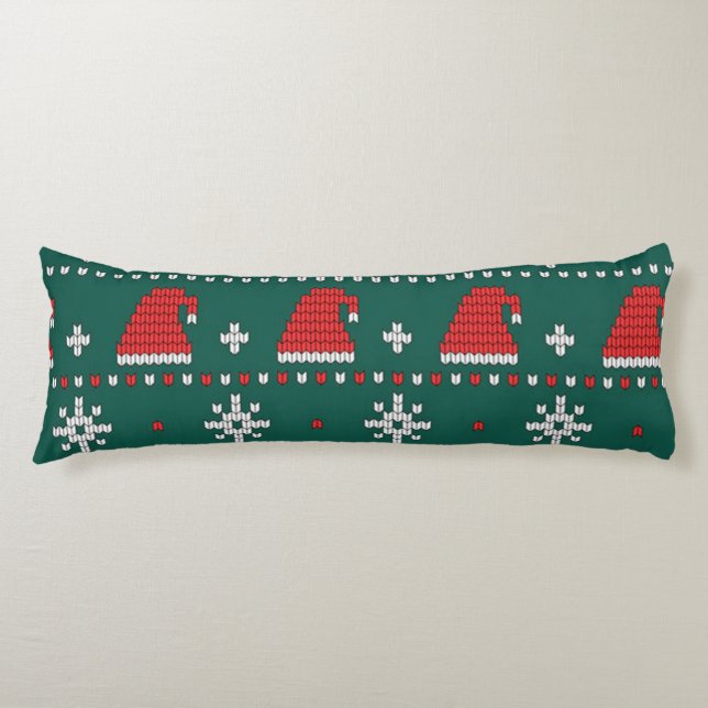 Beautiful knitted christmas pattern body cushion (Front)