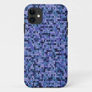 Beautiful , knitting pattern , knitted , blue and  Case-Mate iPhone case