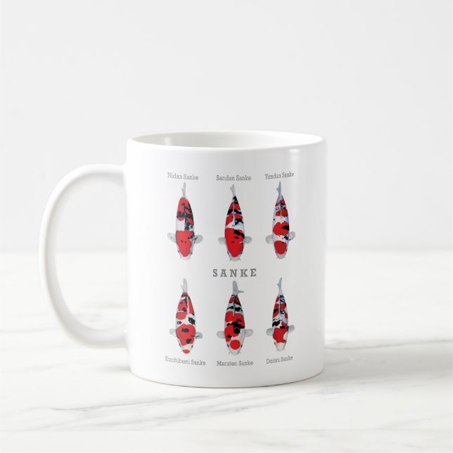 Beautiful Koi Fish Mug – Elegant & Unique Gift (Left)