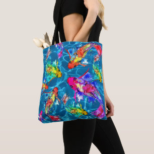 Beautiful Koi Fish Pond Tote Bag