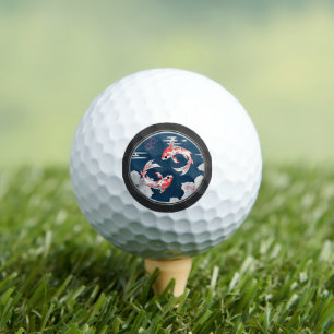 Beautiful Koi Japanese Style  Golf Balls