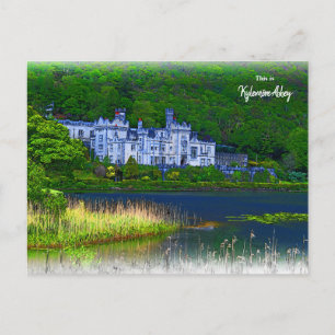 Beautiful Kylemore Abbey, Ireland Postcard