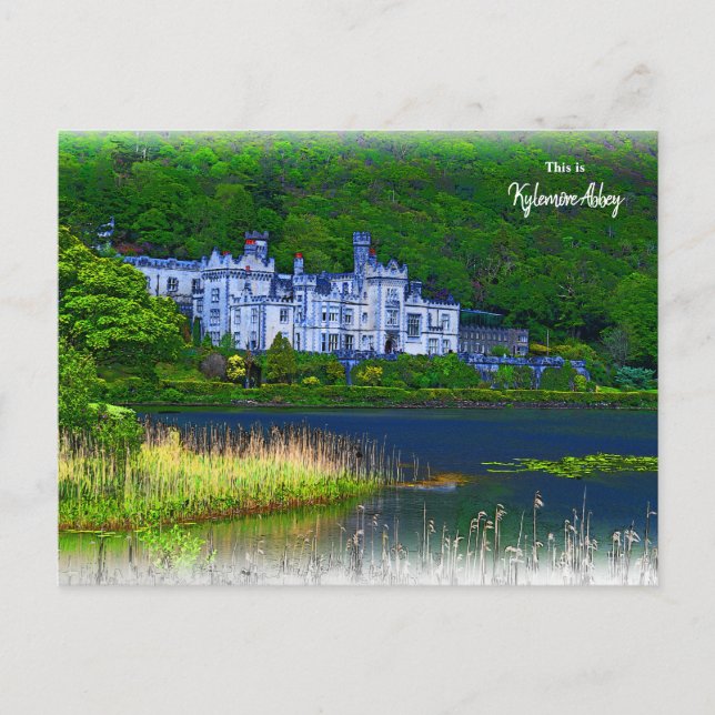 Beautiful Kylemore Abbey, Ireland Postcard (Front)