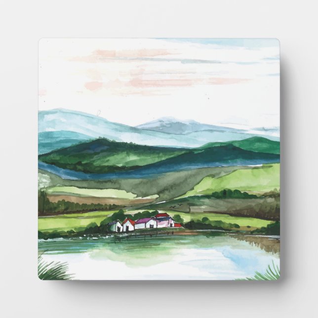 Beautiful l mountain landscape plaque (Front)