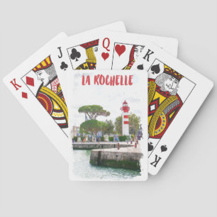 Beautiful La Rochelle France Lighthouse Travel Playing Cards