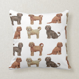 BEAUTIFUL LABRADOODLE DOG Polyester Throw Pillow