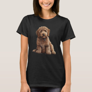 Beautiful Labradoodle Labrador Poodle Motif Famil T-Shirt