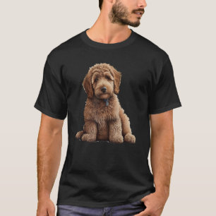 Beautiful Labradoodle Labrador Poodle Motif  Famil T-Shirt
