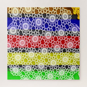 Beautiful lace art jigsaw puzzle